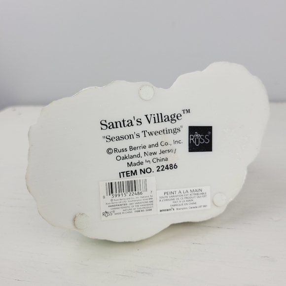 Russ Berrie Santa's Village Season's Tweetings Figurine 22486 - Picture 10 of 16